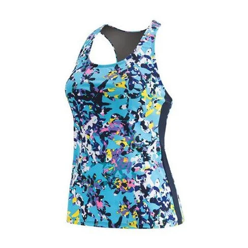 Push - up bikini top to enhance the bust for a confident beach appearanceDolfin Aquashape Spring Fling Racerback Tankini Top