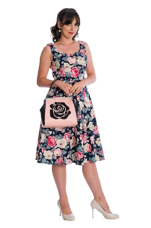 Ruffled Women Dress with Multiple Layers for a Playful and Girly StyleRose Bloom Fit & Flare Dress