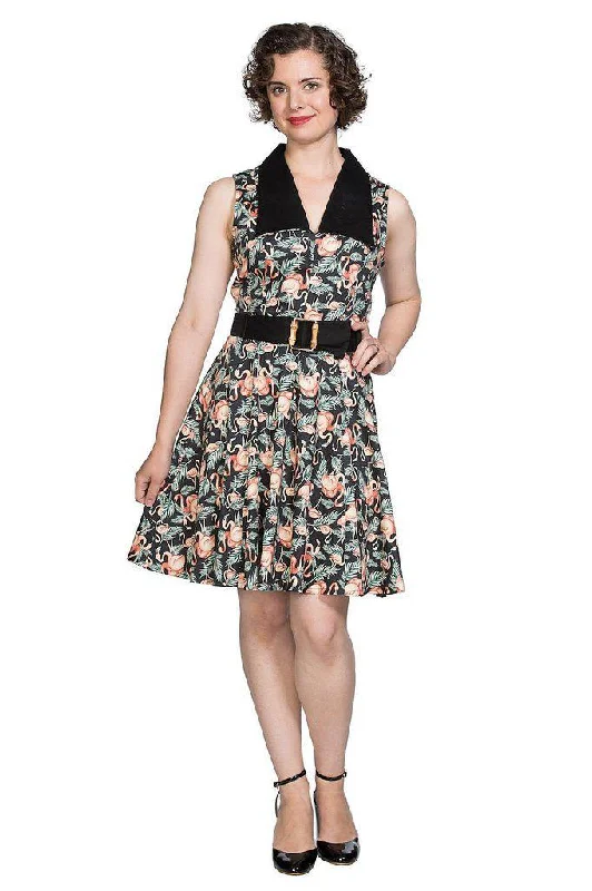 Shift Women Dress with a Simple and Classic Design for Everyday WearFlamingo Honnie Flare Dress