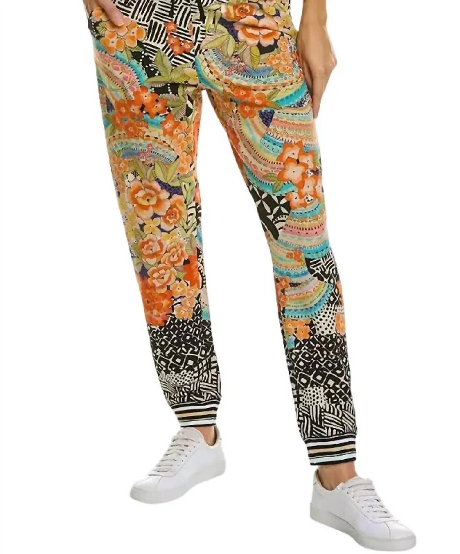 Tapered women trousers with a slimming effectFrench Terry Jogger In Multi