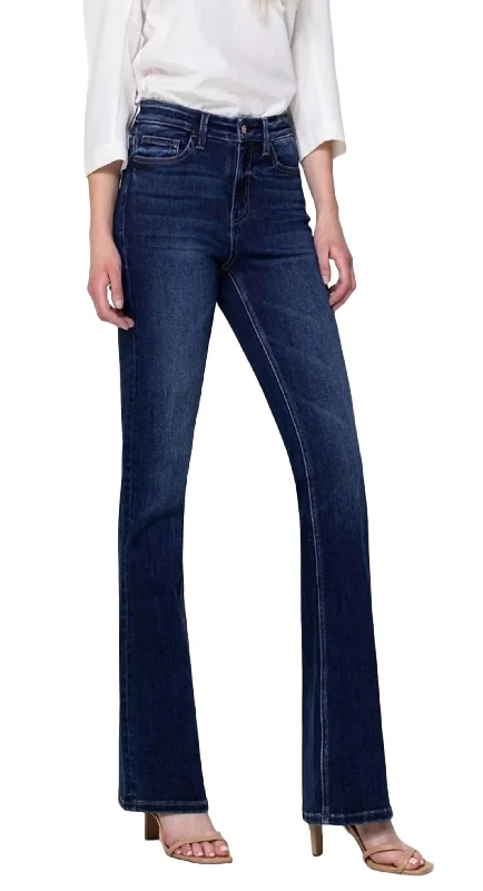 Plus - size women trousers for a perfect fit and confidenceHighrise Bootcut Jean In Little Sunshine