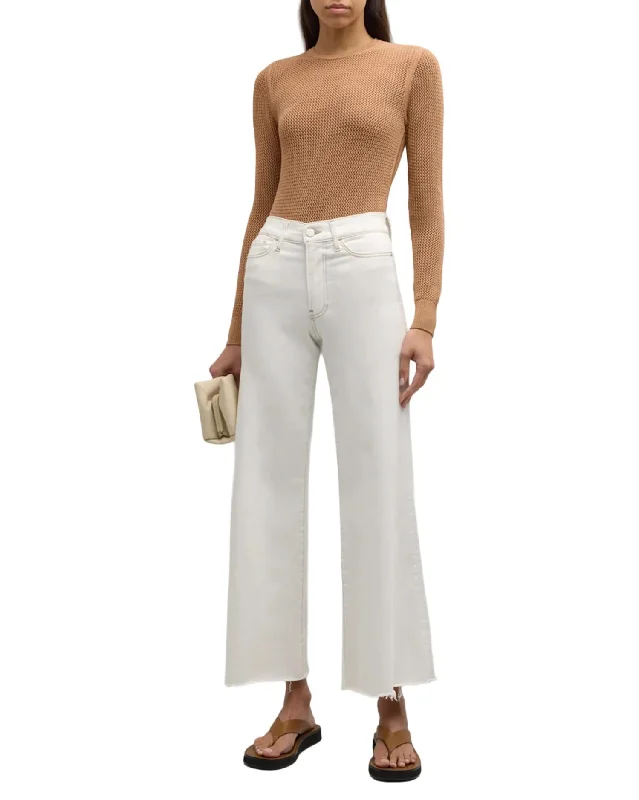 Elastic - waist women trousers for ultimate comfortLe Palazzo Crop Jean In Au Natural Clean