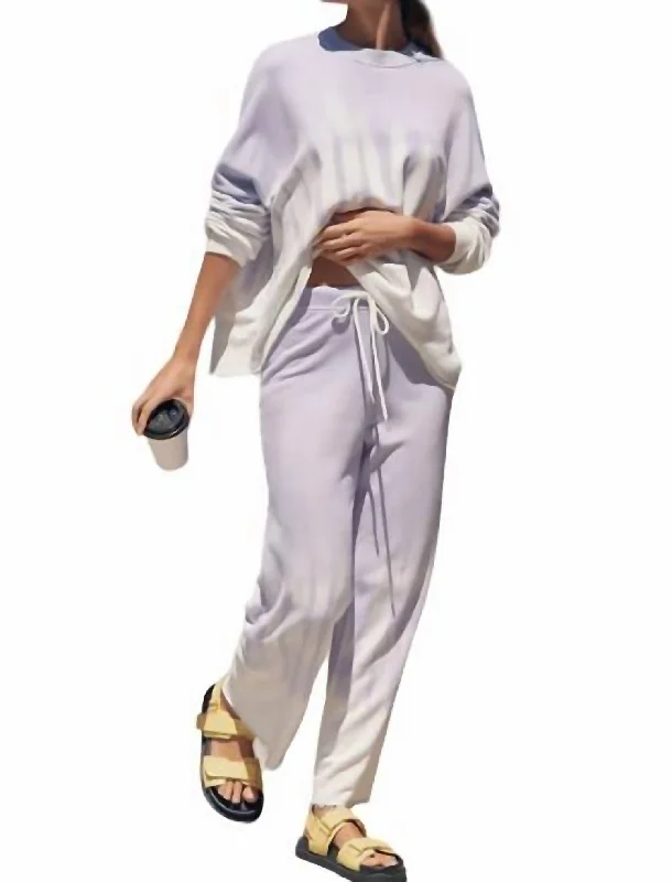 High - waisted women trousers for a flattering and retro lookOjai Sweatpant In Lavender Cloud