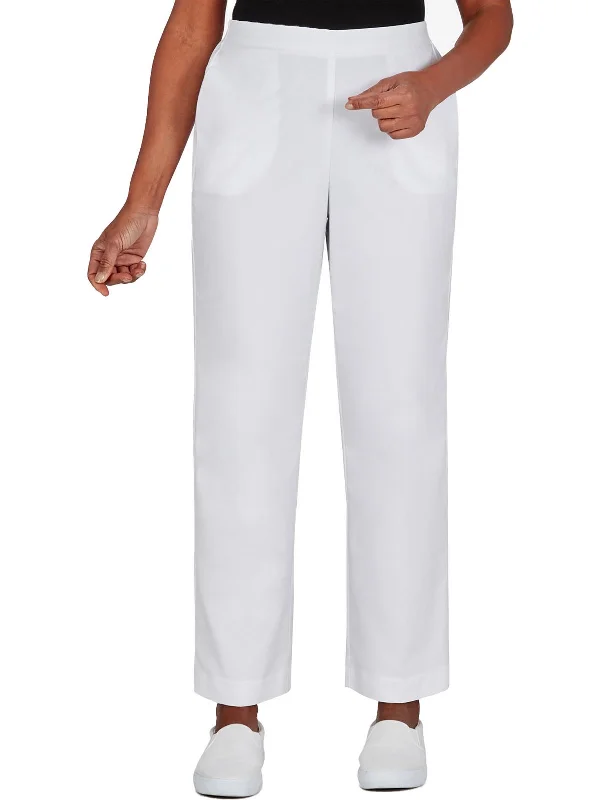 High - waisted women trousers for a flattering and retro lookPlus Womens Classic Fit High Rise Wide Leg Pants