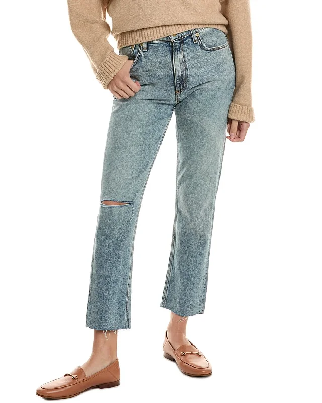 Denim women trousers for a durable and versatile optionrag & bone Wren High-Rise Slim Straight Leg Jean