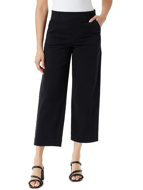 Straight - leg women trousers with a classic and timeless designShape Effect Womens Twill High Rise Cropped Pants