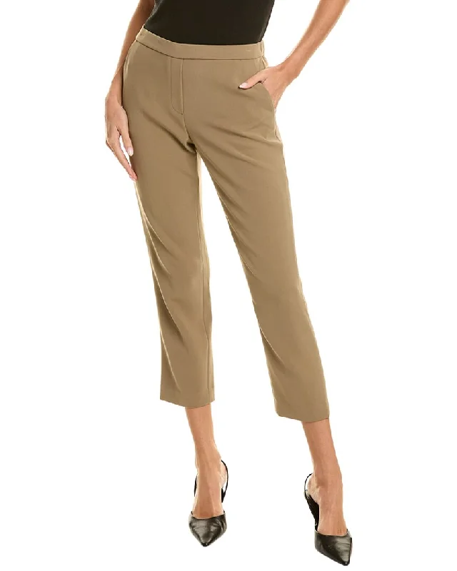 Elastic - waist women trousers for ultimate comfortTheory Relaxed Wool-Blend Trouser