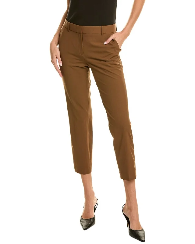 Culottes women trousers with a unique and trendy silhouetteTheory Treeca Wool-Blend Pant