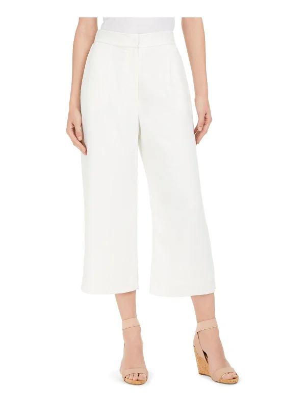 Linen women trousers for a breathable and summer - friendly choiceWomens Cropped Wide Leg Cropped Pants