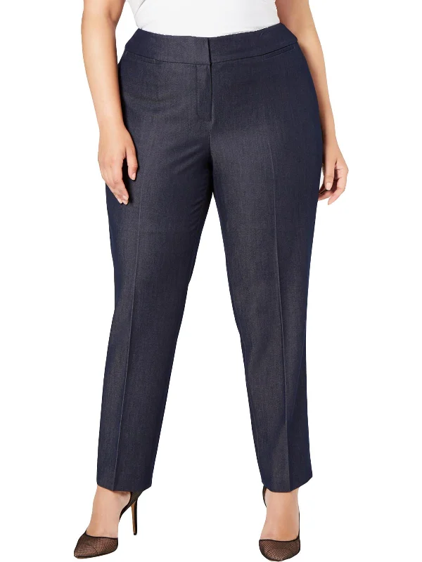 Plus - size women trousers for a perfect fit and confidenceWomens Lined Dressy Straight Leg Pants