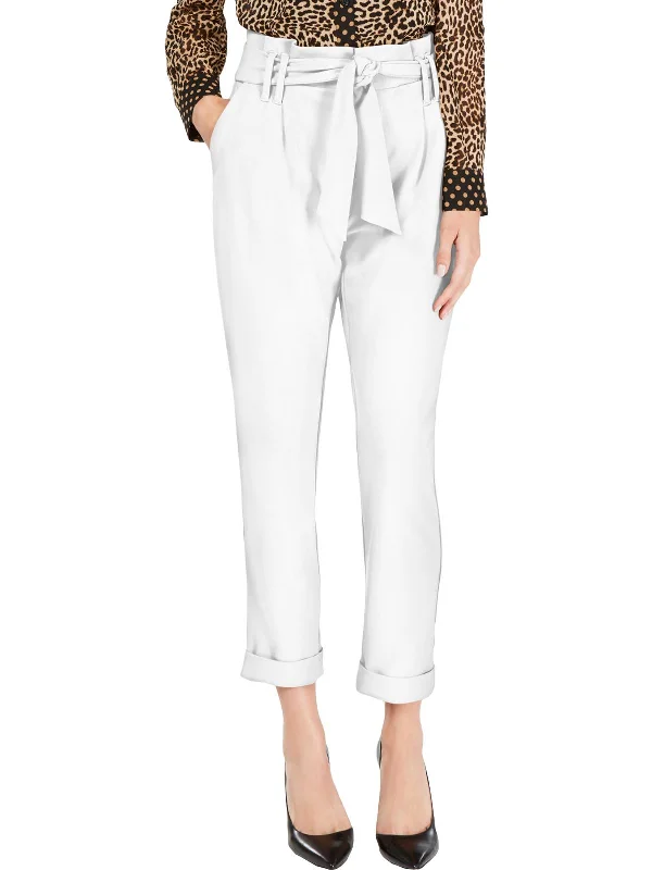 Culottes women trousers with a unique and trendy silhouetteWomens Paperbag Tapered Leg Pants