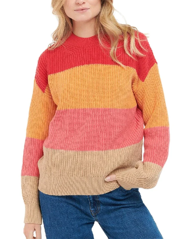 Long - Sleeve Women Sweater with Ribbed CuffsBarbour Wool-Blend Sweater