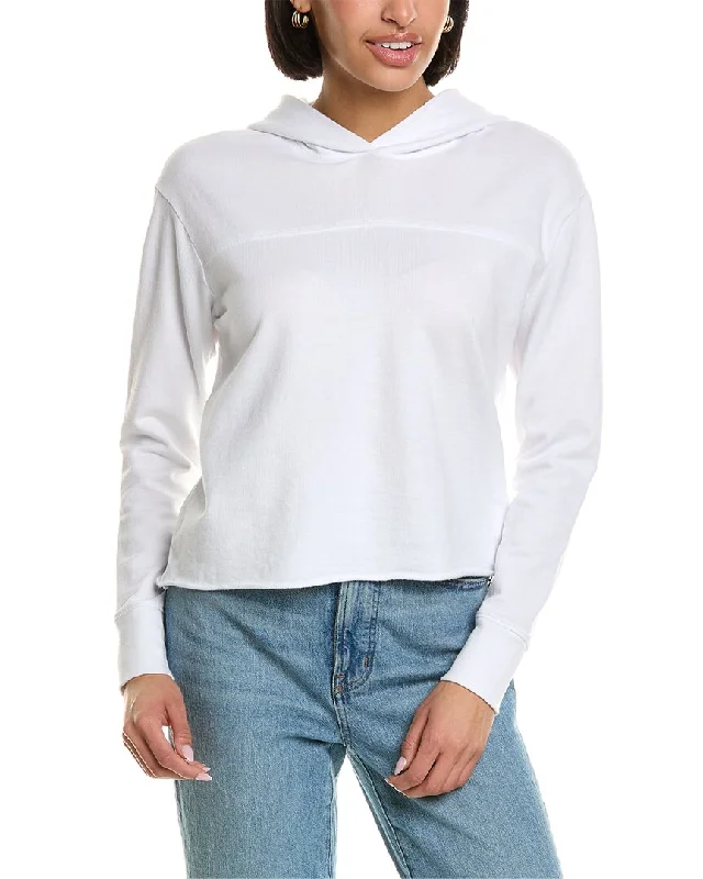 Button - Down Women Sweater for a Versatile LookJames Perse Hooded Sweat Top