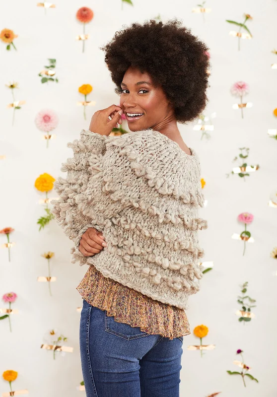 Sequin - Embellished Women Sweater for Special OccasionsLoop it Up Cardi Pattern