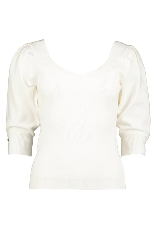 Mock - Neck Women Sweater for a Modern TwistRaphael Sweater In Ivory