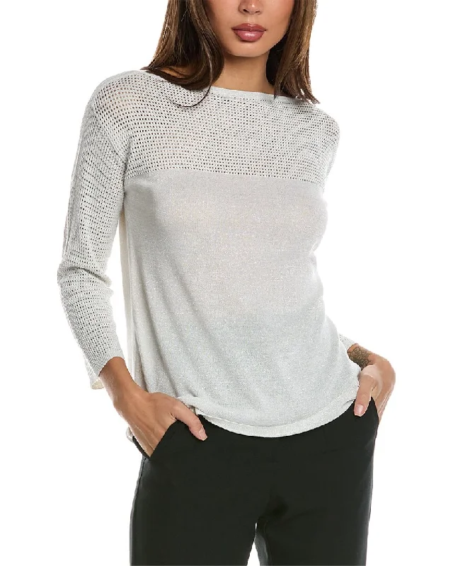 Lightweight Women Sweater for Spring and FallSt. John Bateau Neck Top