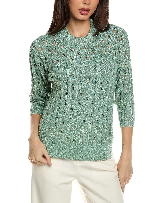 Button - Down Women Sweater for a Versatile LookSt. John Crochet Sweater