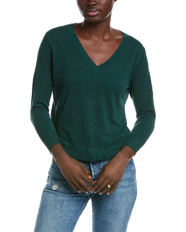 Organic Cotton Women Sweater for an Eco - Friendly ChoiceVince 3/4-Sleeve Sweater