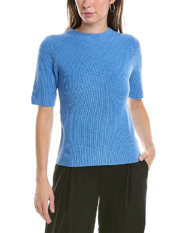 V - Neck Women Sweater to Elongate the NecklineVince Rib Sweater