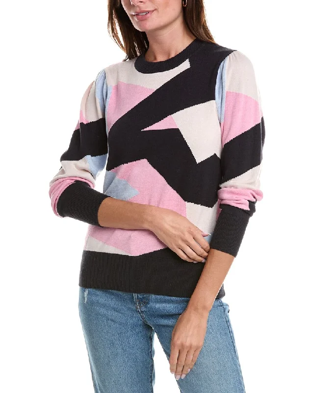 Cashmere Women Sweater with a Luxurious Soft TouchWISPR Camo Silk-Blend Sweater