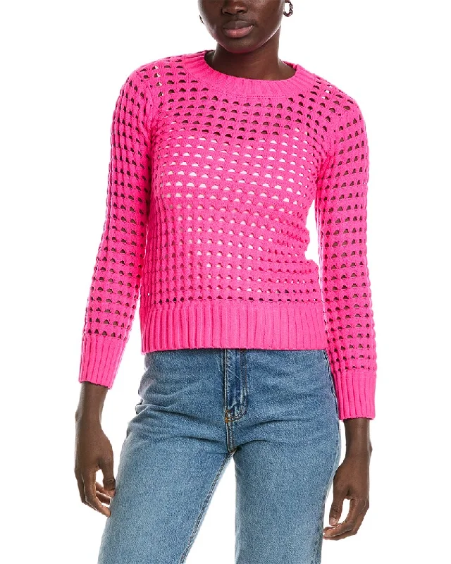 Turtleneck Women Sweater for a Classic and Elegant StyleWISPR Pointelle Silk-Blend Sweater