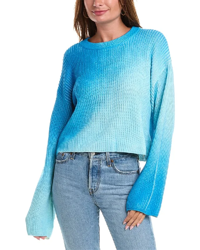 Color - Blocked Women Sweater for a Bold Fashion StatementWISPR Sevan Shadow Scoop Silk-Blend Sweater