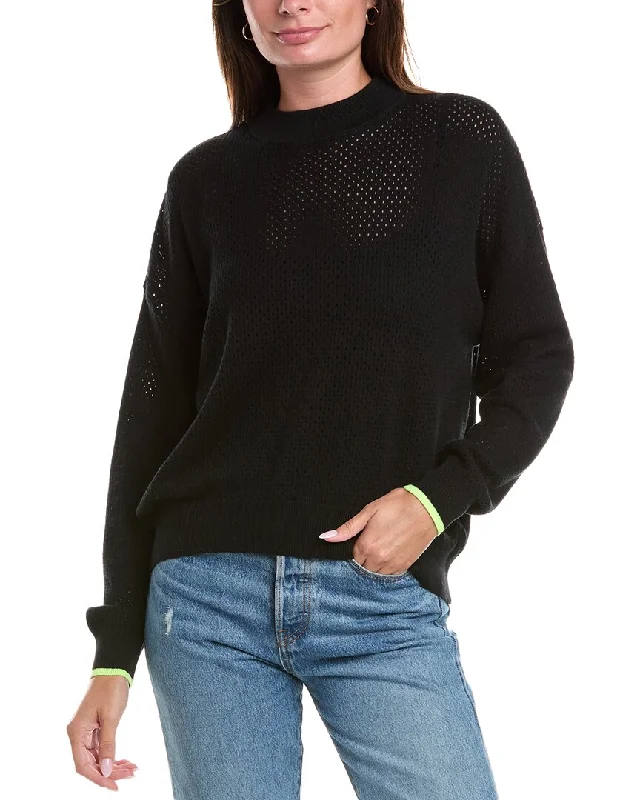 Hand - Knitted Women Sweater with Artisanal CharmWISPR Shine Silk-Blend Sweater