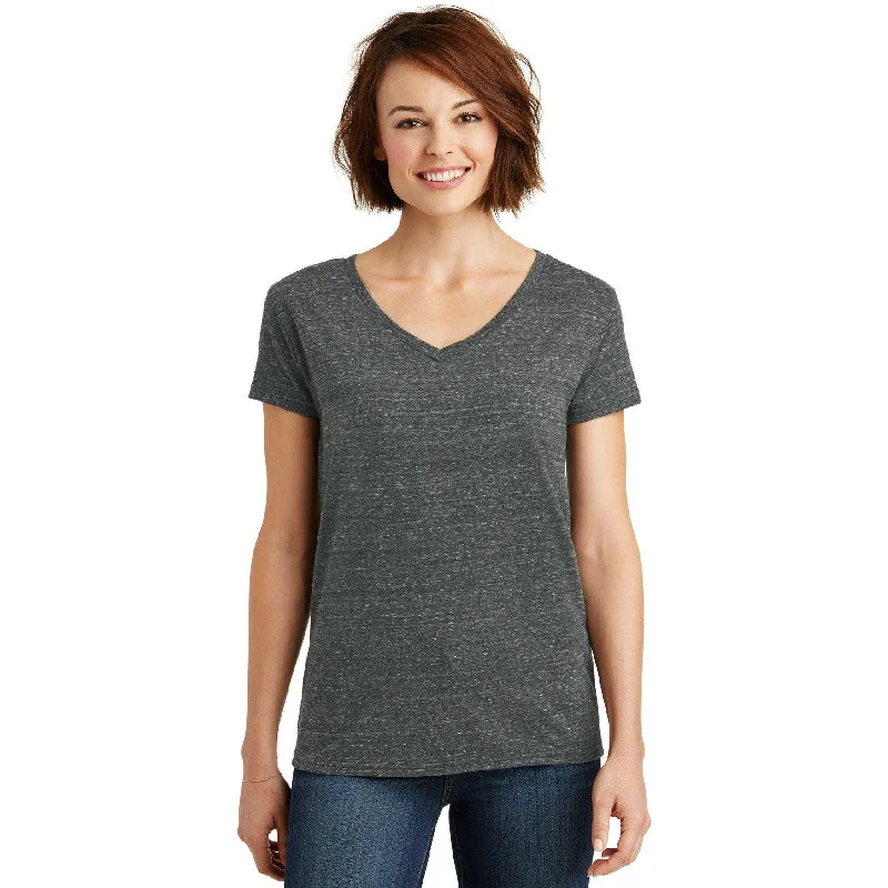 Organic Cotton Women T Shirt for Eco - Conscious WearersCLOSEOUT - District Women's Cosmic V-Neck Tee