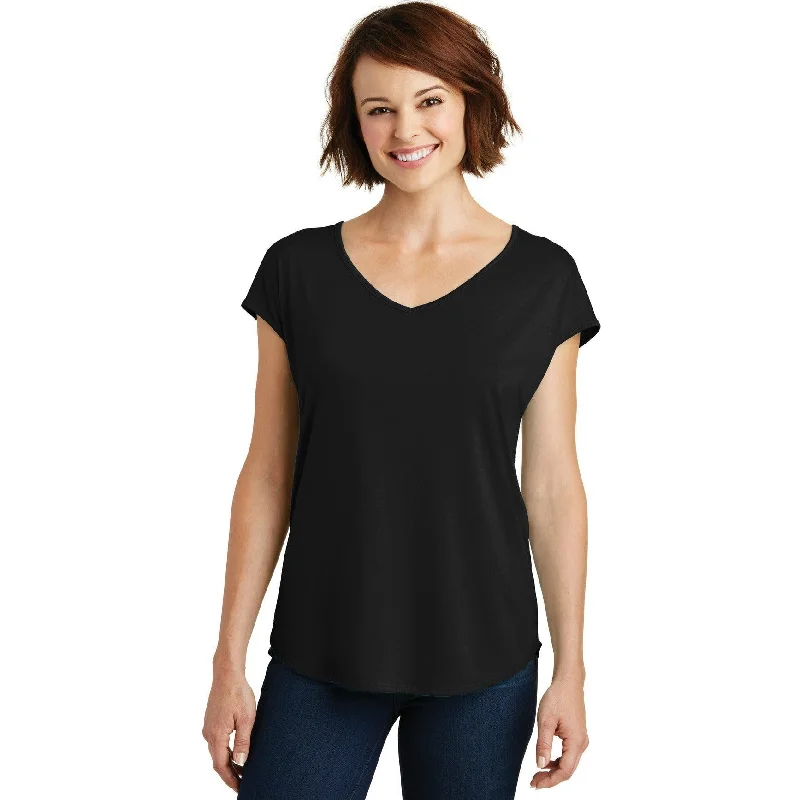 Plus Size Women T Shirt for a Comfortable and Flattering FitCLOSEOUT - District Women's Drapey Cross-Back Tee