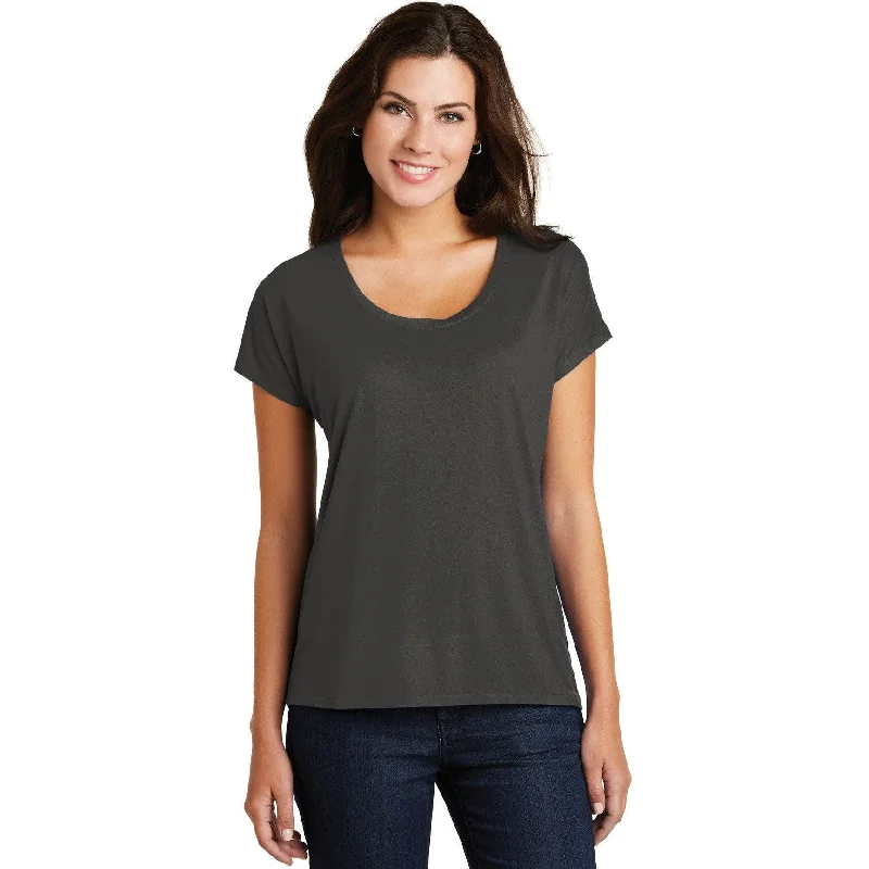 Long Sleeve Women T Shirt for Cooler WeatherCLOSEOUT - District Women's Drapey Dolman Tee