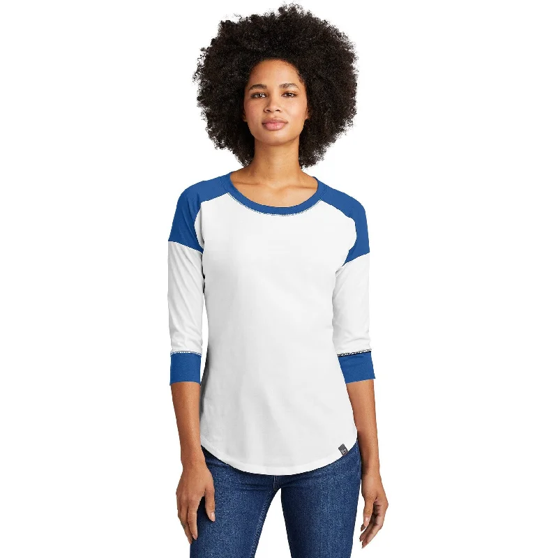 Organic Cotton Women T Shirt for Eco - Conscious WearersCLOSEOUT - New Era Ladies Heritage Blend 3/4-Sleeve Baseball Raglan Tee