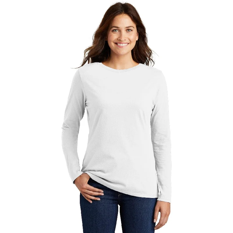 Embroidered Women T Shirt with Intricate DetailsCLOSEOUT - Nike Ladies Core Cotton Long Sleeve Tee