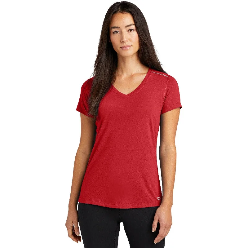 V - Neck Women T Shirt to Enhance the NecklineCLOSEOUT - OGIO Ladies Peak V-Neck Tee