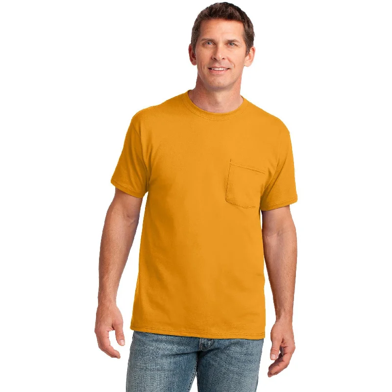 Pocketed Women T Shirt for Added FunctionalityCLOSEOUT - Port & Company Core Cotton Pocket Tee