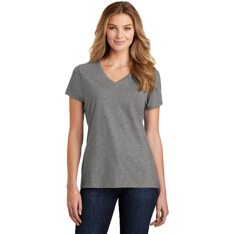 Moisture - Wicking Women T Shirt for Active LifestylesCLOSEOUT - Port & Company Ladies Fan Favorite Blend V-Neck Tee