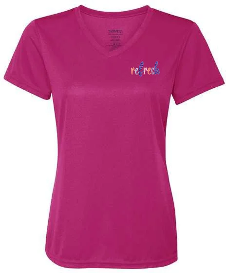 Plus Size Women T Shirt for a Comfortable and Flattering FitAugusta Sportswear Ladies Nexgen Wicking V-Neck T-Shirt