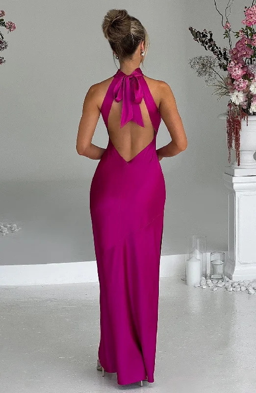 Ball Gown Women Dress with a Full Skirt for a Princess - like LookEtta Maxi Dress - Hot Pink