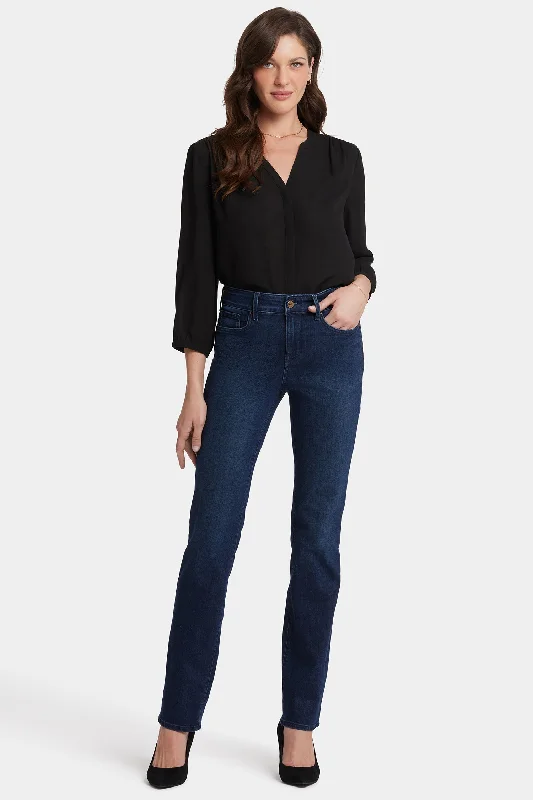 Embellished women jeans with studs or rhinestones for a glamorous touchMarilyn Straight Jeans - Denslowe