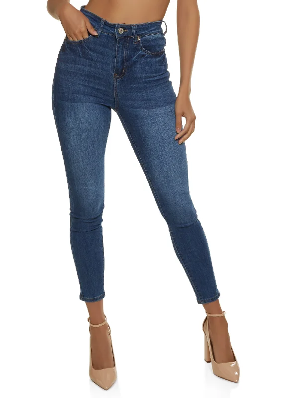 Light - wash women jeans for a fresh and summery appearanceWAX Whiskered Skinny Ankle Jeans