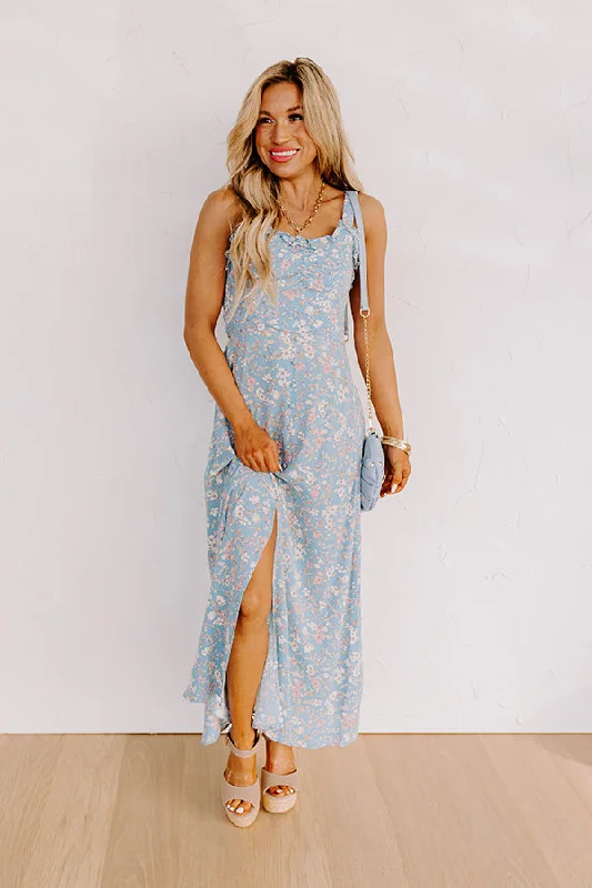 Strapless Women Dress with a Built - in Bra for Comfort and SupportAmused Smiles Floral Maxi