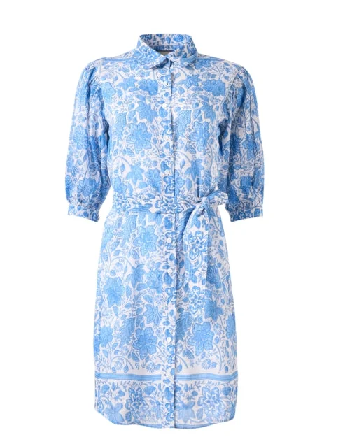 Little Black Women Dress with Sequins for a Glamorous Night OutBlue Floral Belted Shirt Dress