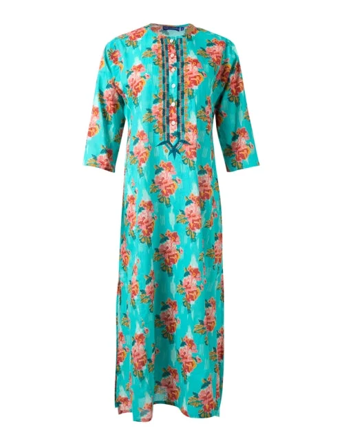 Halter Neck Women Dress to Show Off the Shoulders and NecklineEmb Multi Print Cotton Kurta