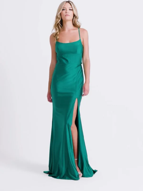 Sheath Women Dress with a Tailored Fit for a Professional LookFaviana Open Back Simple Prom Dress 11045