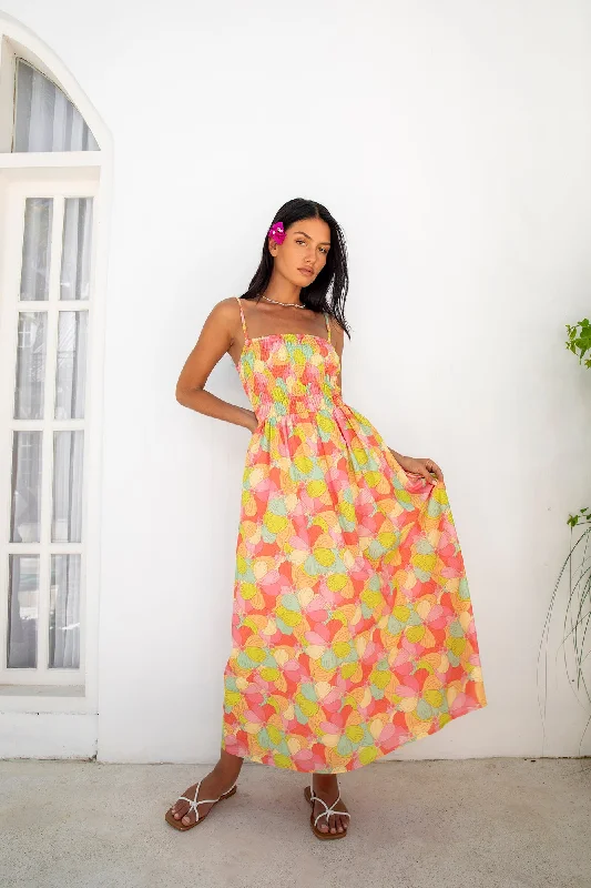 Maxi Women Dress with Floral Print for a Bohemian VibeFORTUNATE ONE In Bloom Maxi Dress Floral