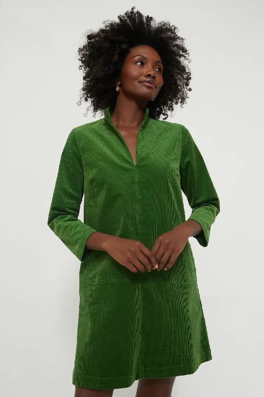 Lace - Embellished Women Dress for an Elegant and Sophisticated AppearanceGreen Corduroy Clifton Dress