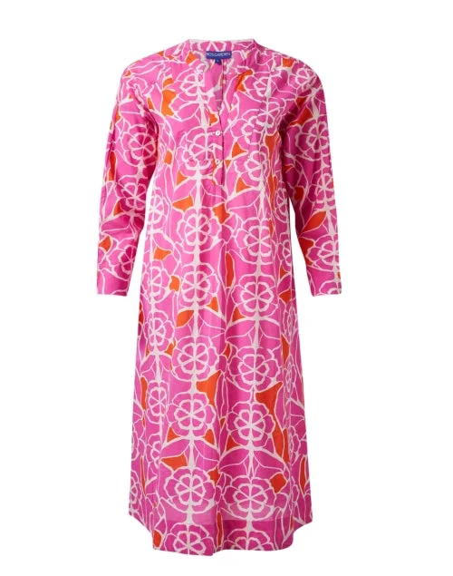 Shift Women Dress with a Simple and Classic Design for Everyday WearIsaura Pink Print Dress