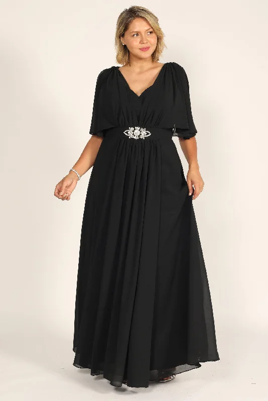 Sheath Women Dress with a Tailored Fit for a Professional LookDylan & Davids Long Formal Black Evening Dress