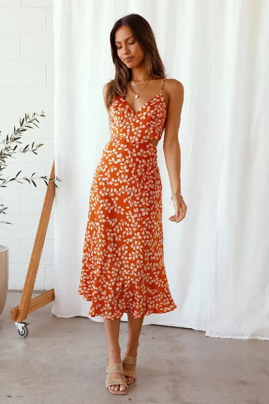 Off - the - Shoulder Women Dress for a Romantic and Feminine LookLove Arrow Maxi Dress Orange