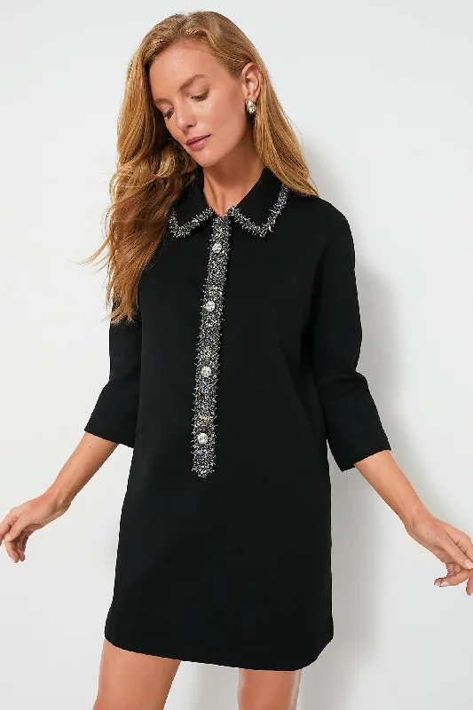 Long - Sleeve Women Dress in Velvet for a Luxurious Winter LookMidnight Embellished Nicola Dress