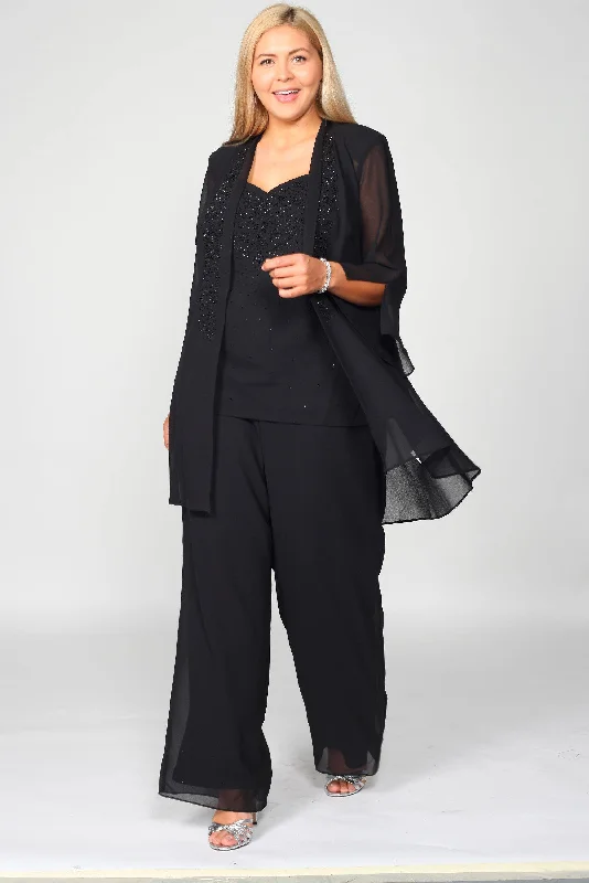 Pleated Women Dress with a Timeless and Elegant TextureR&M Richards 7216 Mother Of The Bride Jacket Dress Pant Suit